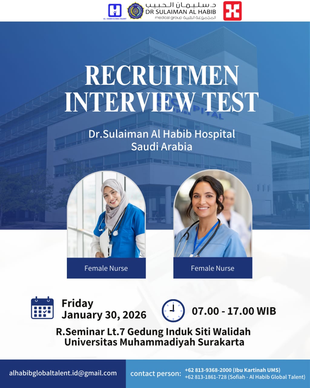 Read more about the article Walk In Interview: Dr. Sulaiman Al Habib Hospital Saudi Arabia