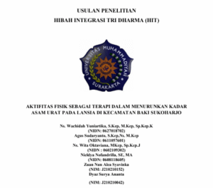 Read more about the article AKTIFITAS FISIK SEBAGAI TERAPI DALAM MENURUNKAN KADAR ASAM URAT PADA LANSIA DI KECAMATAN BAKI SUKOHARJO