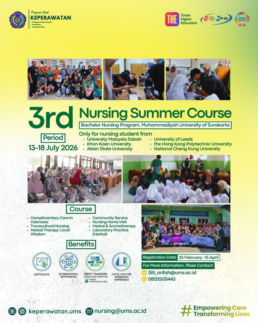 Read more about the article Keperawatan UMS Gelar 3rd Nursing Summer Course 2026