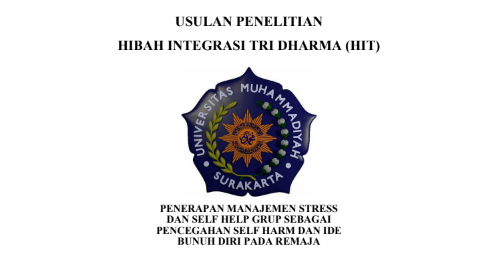 You are currently viewing PENERAPAN MANAJEMEN STRESS DAN SELF HELP GRUP SEBAGAI PENCEGAHAN SELF HARM DAN IDE BUNUH DIRI PADA REMAJA