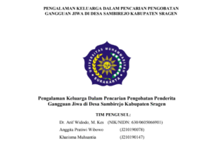 Read more about the article Pengalaman Keluarga Dalam Pencarian Pengobatan Penderita Gangguan Jiwa di Desa Sambirejo Kabupaten Sragen