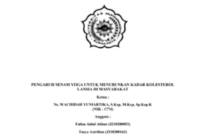 Read more about the article Pengaruh Senam Yoga untuk Menurunkan Kadar Kolesterol Lansia