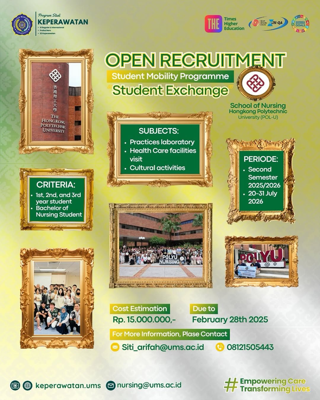 Read more about the article Wujudkan Mimpi Studi Luar Negeri! Keperawatan UMS Hadirkan Program Student Exchange ke Hong Kong
