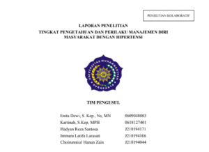 Read more about the article Tingkat Pengetahuan Dan Perilaku Manajemen Diri Masyarakat Dengan Hipertensi