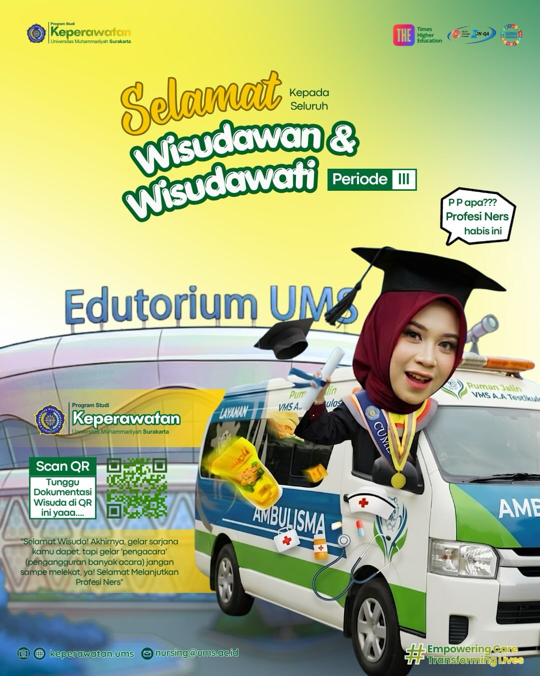Read more about the article Perjuangan Berbuah Manis: Selamat Atas Kelulusan Wisudawan & Wisudawati Keperawatan UMS Periode III