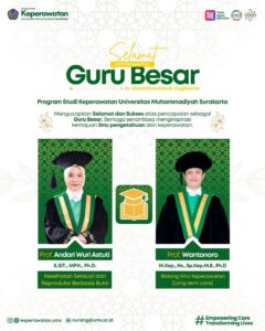 Read more about the article Perkuat Sinergi Perguruan Tinggi Muhammadiyah-‘Aisyiyah, Keperawatan UMS Ucapkan Selamat atas Pengukuhan Dua Guru Besar UNISA Yogyakarta