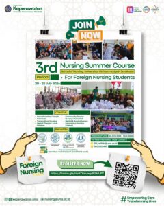 Read more about the article Undang Mahasiswa Keperawatan Asing, Prodi Keperawatan UMS Buka Pendaftaran 3rd Nursing Summer Course 2026