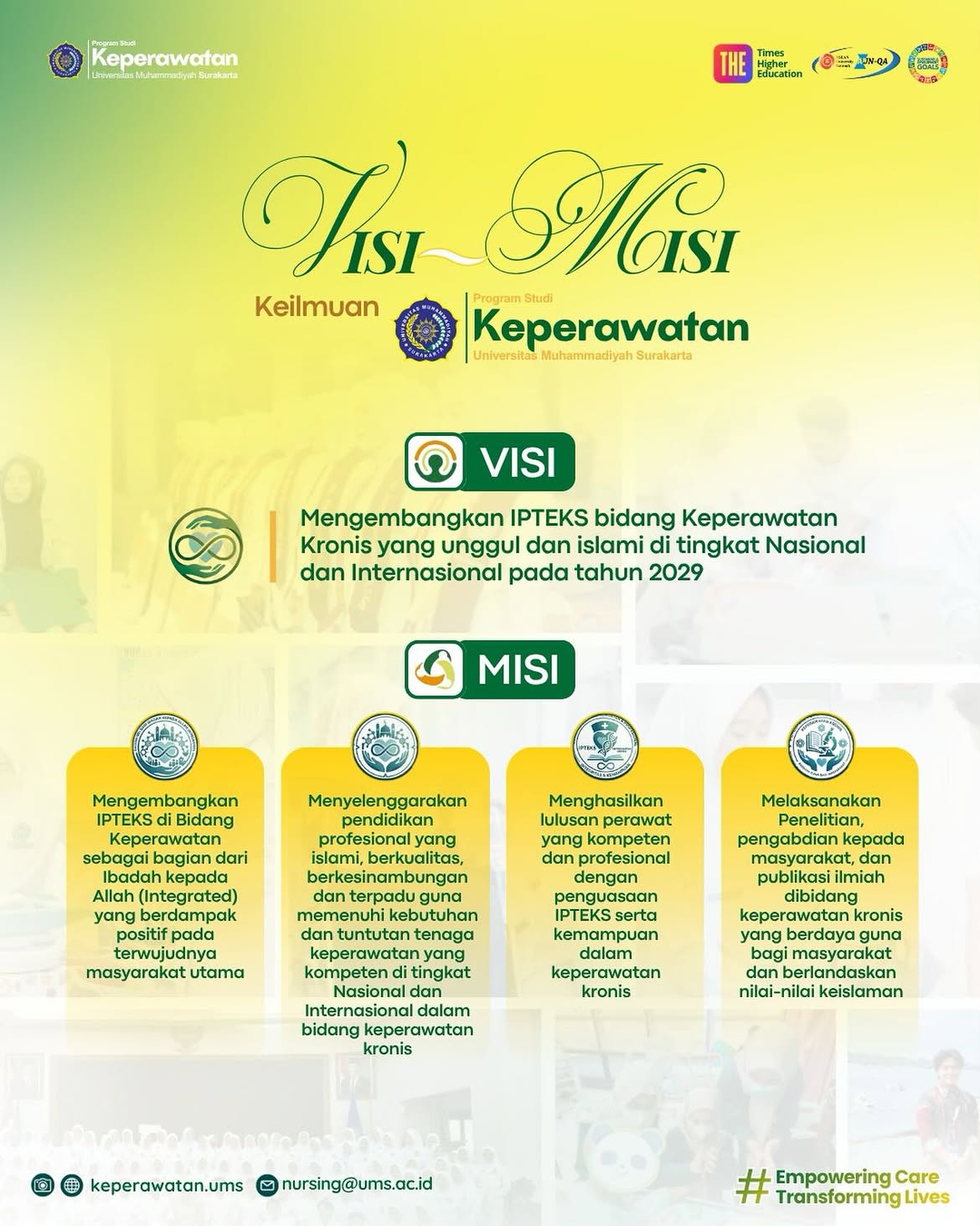 Read more about the article Komitmen Menuju 2029: Keperawatan UMS Pertegas Visi dan Misi Keilmuan Keperawatan Kronis Unggul dan Islami
