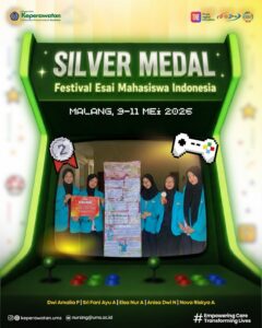 Read more about the article Level Up! Mahasiswa Keperawatan UMS Sabet Silver Medal di Festival Esai Mahasiswa Indonesia 2026